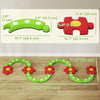 Qaba Kids Balance Beam Stepping Stones with Non-slip Surface for Kids 3-8, Build Coordination and Gross Motor Skills, Green