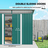 6' x 8.5' Outdoor Metal Garden Shed Utility Tool Storage Steel Backyard House