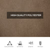 10' x 10' Universal Gazebo Sidewall Set with 4 Panels, Hooks/C-Rings Included for Pergolas & Cabanas, Brown