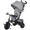Qaba 6 in 1 Tricycle for Toddler 1-5 Years with Parent-Push Handle, Grey