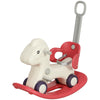 Qaba 4 in 1 Kids Rocking Horse w/ Detachable Balance Board & Push Handel
