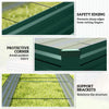 8'x2'x1' Galvanized Raised Bed, Large Elevated Planter Box for Growing Flowers, Herbs and Vegetables, Green
