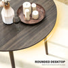 Folding Dining Table, Round Drop Leaf Kitchen Table for Small Spaces with Wood Legs, Distressed Grey