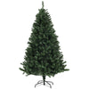 7.5ft Artificial Christmas Trees, Xmas Tree with 1346 Branch Tips, Auto Open Holiday Party Décor with Steel Base for Home Office, Green