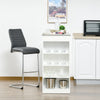 Bar Table, High Top Pub Table with 4 Storage Shelves, Modern Bar Height Table for Home Bar, Kitchen