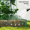 Metal Raised Garden Bed with Trellis for Climbing Plants, Galvanized Garden Bed Kit Outdoor Garden Box with Trellis