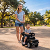 Qaba 3 In 1 Licensed Ford Kids Push Car with Push Handle, Horn, Sound, Secure Bar, Storage, for Toddlers 18-36 Months, Black