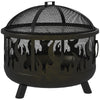 Outdoor Metal Fire Pit, 24