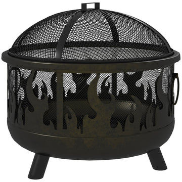 Outdoor Metal Fire Pit, 24