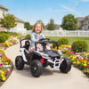 Qaba 12V Kids Ride On Truck with Dual Motors, Rear Suspension, Remote Control for 3-5 Years Boys Girls, White