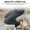 Ergonomic Kneeling Chair, Wood Kneel Stool with Thick Pads, Desk Knee Chair, Improve Posture, Cream White