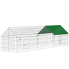 Metal Chicken Coop with UV-Resistant Cover for Rabbits, Ducks, Turtles, Guinea Pigs, 106