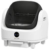 Open-Top Self Cleaning Cat Litter Box, Automatic Cat Litter Box with Integrated Safety Protection