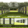 20'x33' Heavy Duty Large Party Tent & Carport with Removable Sidewalls, Portable Garage Canopy Tent