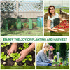 9.7' x 3.3' x 2.5' Mini Tunnel Greenhouse with PE Cover Garden Green Grow Shed with Steel Frame Zipped Doors, Dark Green