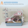 Hamster Cage, 3-Tier Small Animal Cage with Excerise Wheel, Food Bowl, Water Bottle, House, Tunnels, Ramps