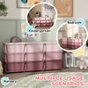 Qaba 3 Tier Kids Toy Organizer and Storage Bins with 9 Plastic Drawers, Pink