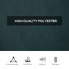 Gazebo Curtains, 10' x 10' Universal Replacement Privacy Curtain, 4-Panels Sidewall with Hooks/C-Rings, Slate Grey