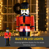 6 Ft Tall Nutcracker Toy Soldier Outdoor Lighted Airblown Inflatable Christmas Lawn Decoration