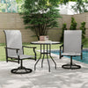 Patio Swivel Chair Set of 2, Swivel Rocker Outdoor Chairs with High Back, for Lawn Garden Backyard Deck