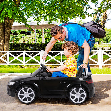 Aosom Officially Licensed Kids Ride-On Car 6V Battery Powered Vehicle Perfect Gift For Kids with Remote Control, Suspension Wheel, Adjustable Speed, Black