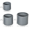 Set of 3 Outdoor Planter Set, 13/11.5/9 in, Flower Pots with Drainage Holes, Outdoor Plant Pots for Patio, Yard, Garden