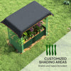 Galvanized Steel Planter Box with Crop Cage and Shade Cloth, Raised Garden Bed for Flowers, Vegs and Herbs