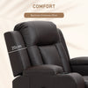 Swivel Massage Recliner Chair Rocker, Overstuffed Manual Reclining Sofa, PU Leather Rocking Chair with Side Pockets, Cup Holders, for Living Room, Nursery