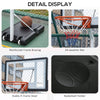 Soozier Portable Basketball Hoop, 7ft-8.5ft Height Adjustable with Wheels