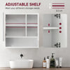 Medicine Cabinet, Wall Mounted Bathroom Mirror Cabinet with Mirrored Door, Adjustable Shelf and Soft Close Mechanism