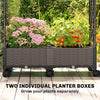 Raised Garden Bed with Arch Trellis, Raised Bed for Garden on Wheels with Side Trellis for Climbing Plants, Flowers