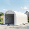 10' x 16' Heavy Duty Portable Carport Tent with Zippered Door, PE Cover for Car, Boat, Motorcycle, Bike