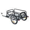 Folding Bicycle Cargo Trailer Wagon Utility Bike Cart Carrier Garden Patio Tool New