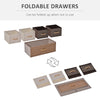 5-Bin Dresser Storage Tower Cabinet Organizer Unit, Easy Pull Fabric Bins with Metal Frame for Bedroom