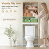 Over the Toilet Storage Shelf Adjustable Shelf Over the Toilet Storage Cabinet for Bathroom White and Oak
