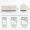 Storage Ottoman, Upholstered Corduroy End of Bed Bench with Thick Padding, Storage Bench for Bedroom, Beige