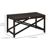 Patio Wicker End Table, Outdoor PE Rattan Side Table, with Plastic Board Under the Full Woven Table Top for Patio, Garden, Balcony, Mixed Brown