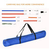 Dog Pet Agility Training Kit High Jump Weave Pole Ring Obedience Training Set Adjustable Equipment Portable