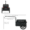 Steel Trailer for Bike, Bicycle Cargo Trailer with Foldable Storage Box and Safe Reflectors, Max Load 88LBS, Black