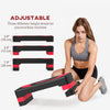 Adjustable Aerobic Stepper, Exercise Step Platform, Step Exercise Trainer, Workout Fitness Yoga Risers, 4