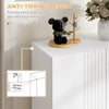 Shoe Storage Cabinet with Adjustable Shelves and Soft-Close Hinges, for 15-20 Pairs of Shoes, White