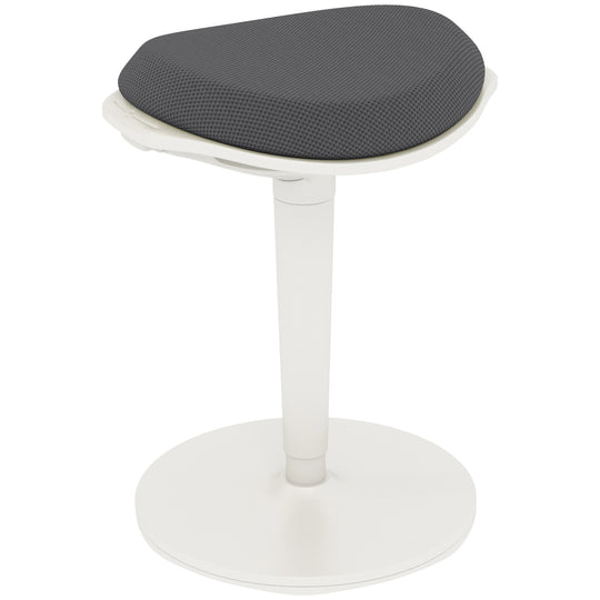 Tabouret de bureau debout, chaise ergonomique oscillante, tabouret inclinable réglable pour bureaux, avec mouvement de bascule, noir