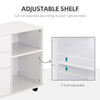 Modern Lateral Filing Cabinet, 3 Drawer File Cabinet for Letter and A4 Size Documents, Mobile, Printer Stand with Open Shelves, Rolling Wheels, White