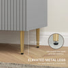 Modern Kitchen Storage Cabinet, Sideboard Buffet Cabinet w/ 3 Drawers and Adjustable Shelves for Kitchen Hallway
