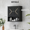 Farmhouse Bathroom Medicine Cabinet, Wall Cabinet with Barn Doors, and Adjustable Shelf for Laundry Room, White