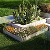 Galvanized Raised Garden Bed Steel Planter Box w/ Rods for Vegetables Flowers Herbs, 82