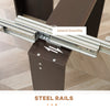 Extendable Dining Table, Expandable Kitchen Table for Small Spaces, Seats up to 6 People, Dark