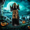 Witch Halloween Animatronic Halloween Animatronic with Sound Activated, Light Up Eyes