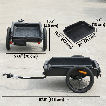 Soozier Bike Trailer, Bike Cargo Trailer with Quick Release 16