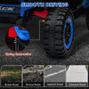 Qaba 2 Seater 24V 7AH Ride on Truck, Electric Car for Kids w/ Spring Suspension, Remote Lights, Horn, Music, Blue